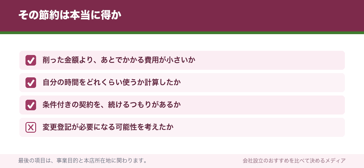 その節約は本当に得か