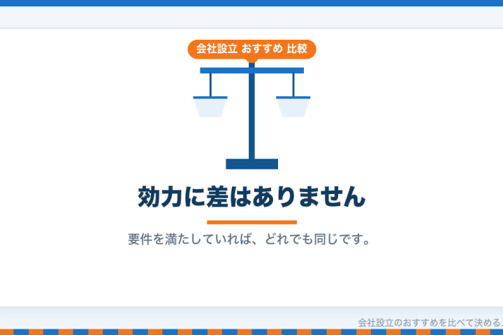 会社印鑑の選び方｜素材・サイズ・書体をどう決めるか比較しましたの会社設立おすすめ比較イラスト