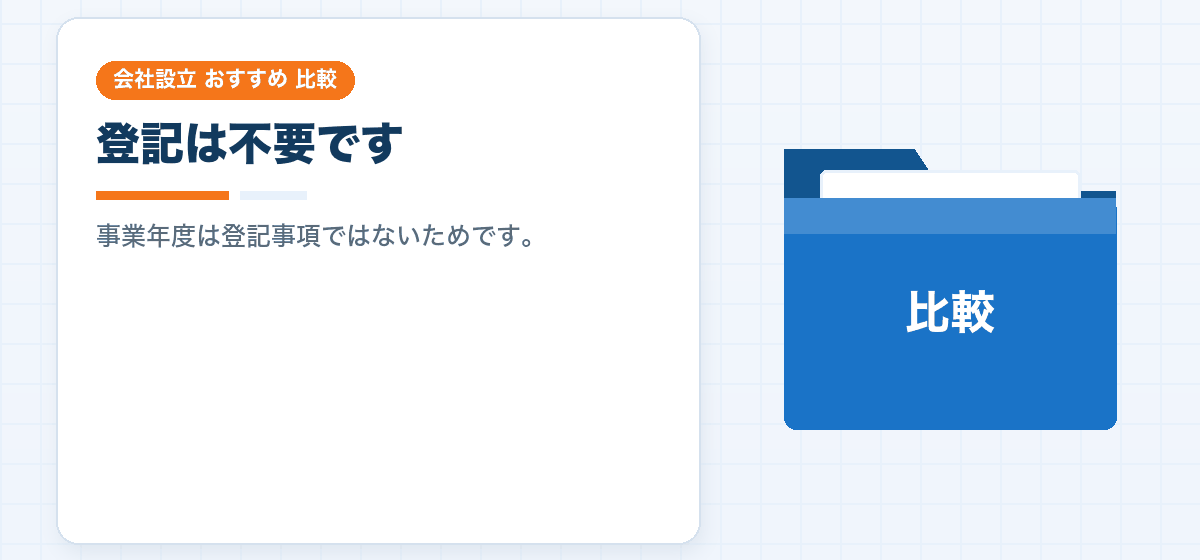 決算月はあとから変えられます｜登記は不要ですが、届出は必要です｜会社設立のおすすめ比較
