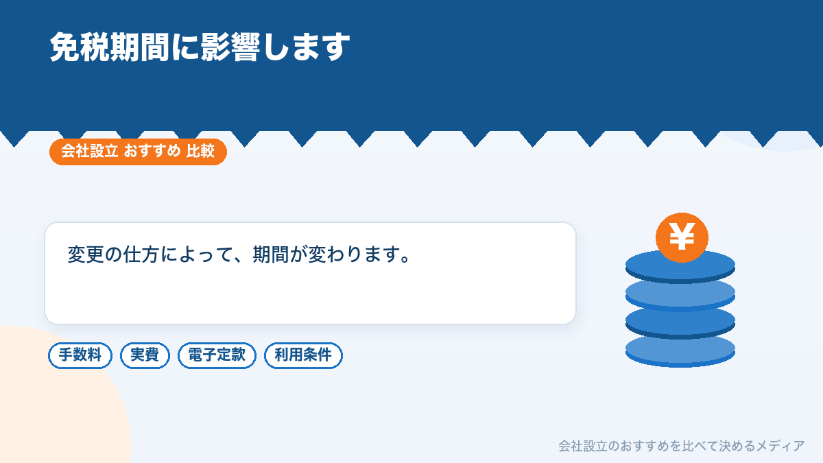 決算月の変更と消費税の関係を示したイラスト