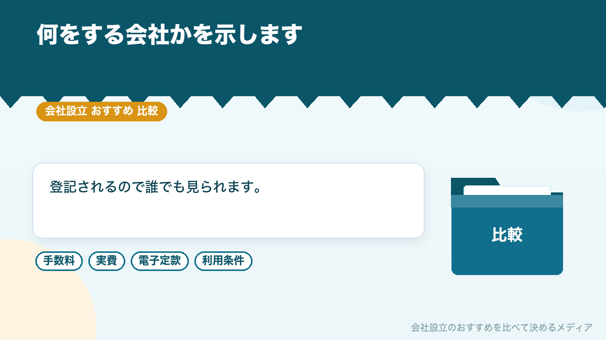 事業目的とは何かを示したイラスト