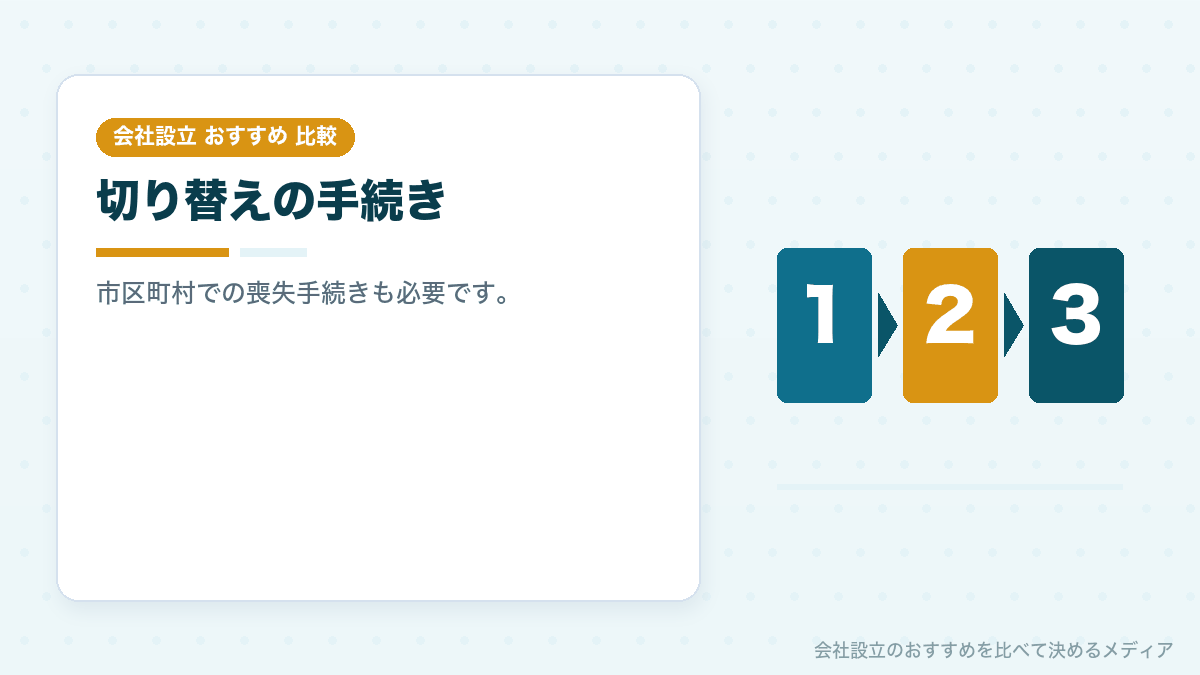 国民健康保険からの切り替えを示したイラスト