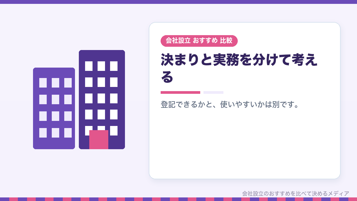 商号の決め方のまとめイラスト