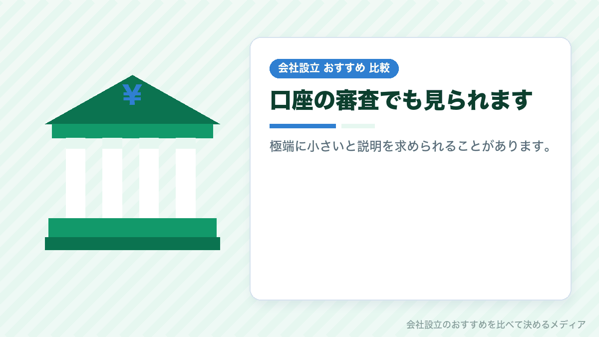 資本金と法人口座の関係を示したイラスト