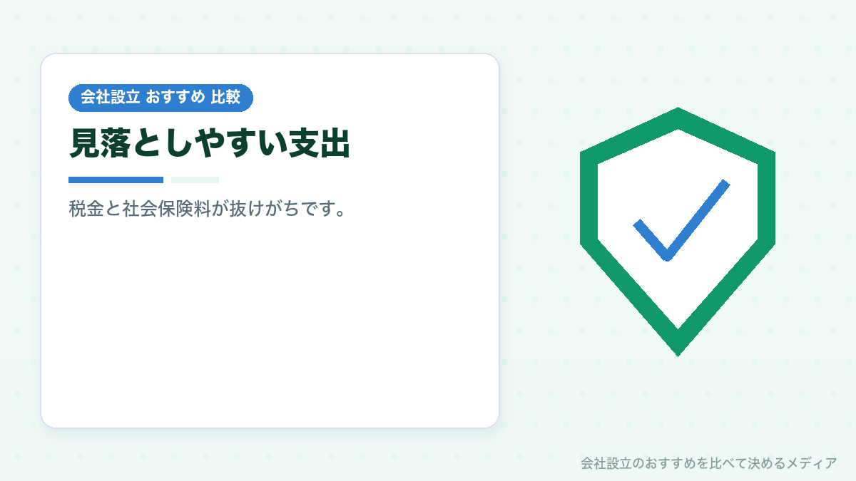 見落としやすい支出を示したイラスト