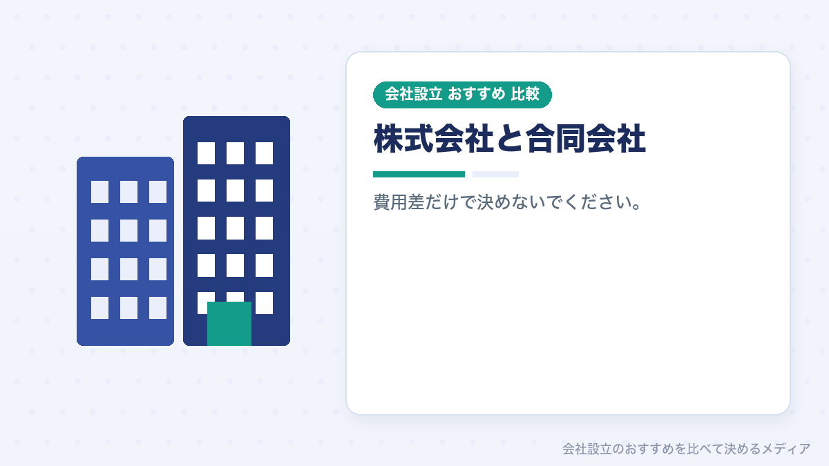 会社形態の選択の失敗を示したイラスト