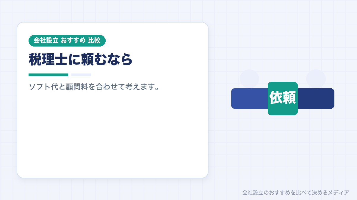 税理士に頼む場合の料金を示したイラスト