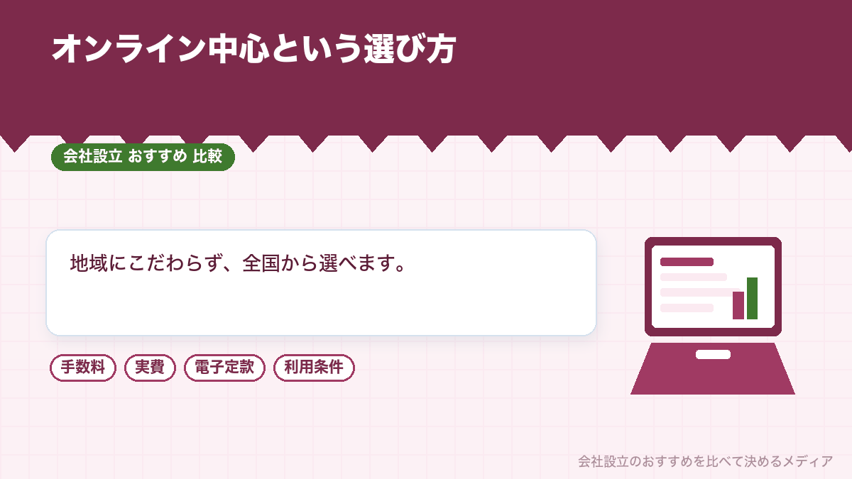 オンライン対応の税理士事務所を示したイラスト