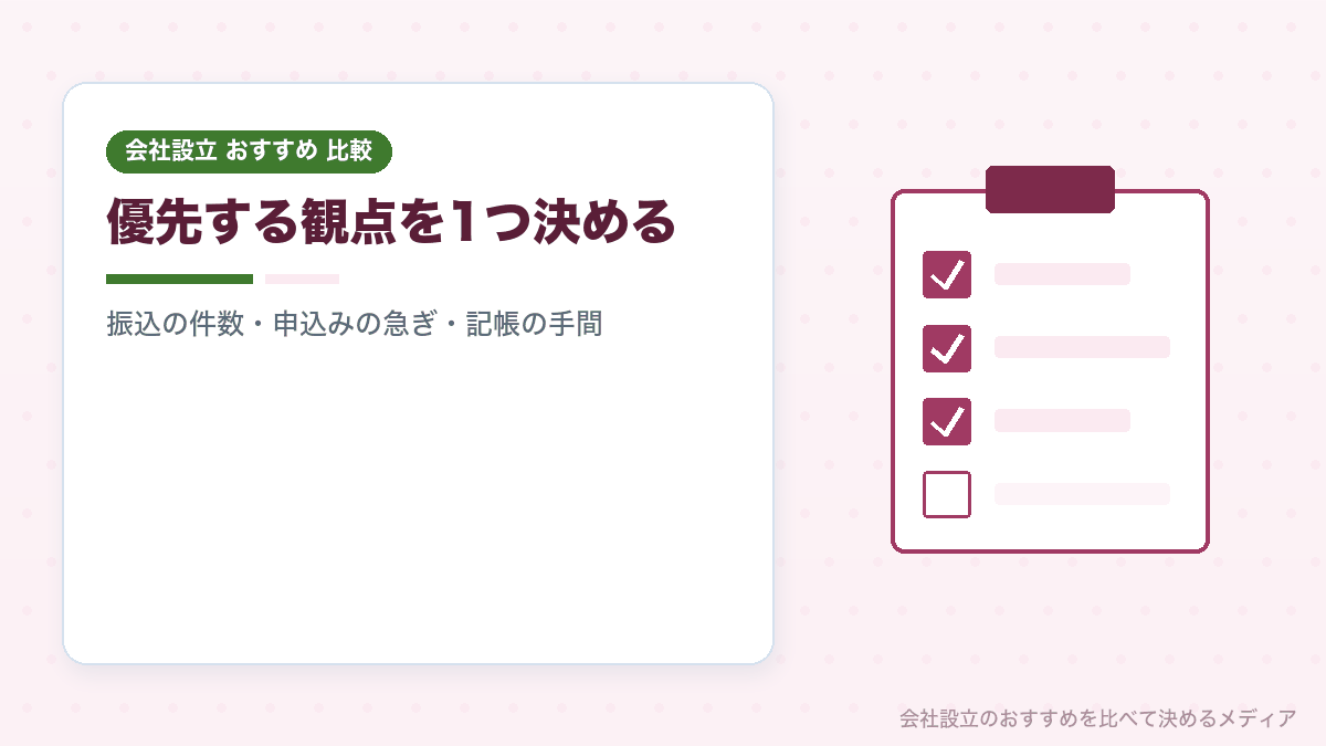 法人口座のネット銀行選びのまとめイラスト