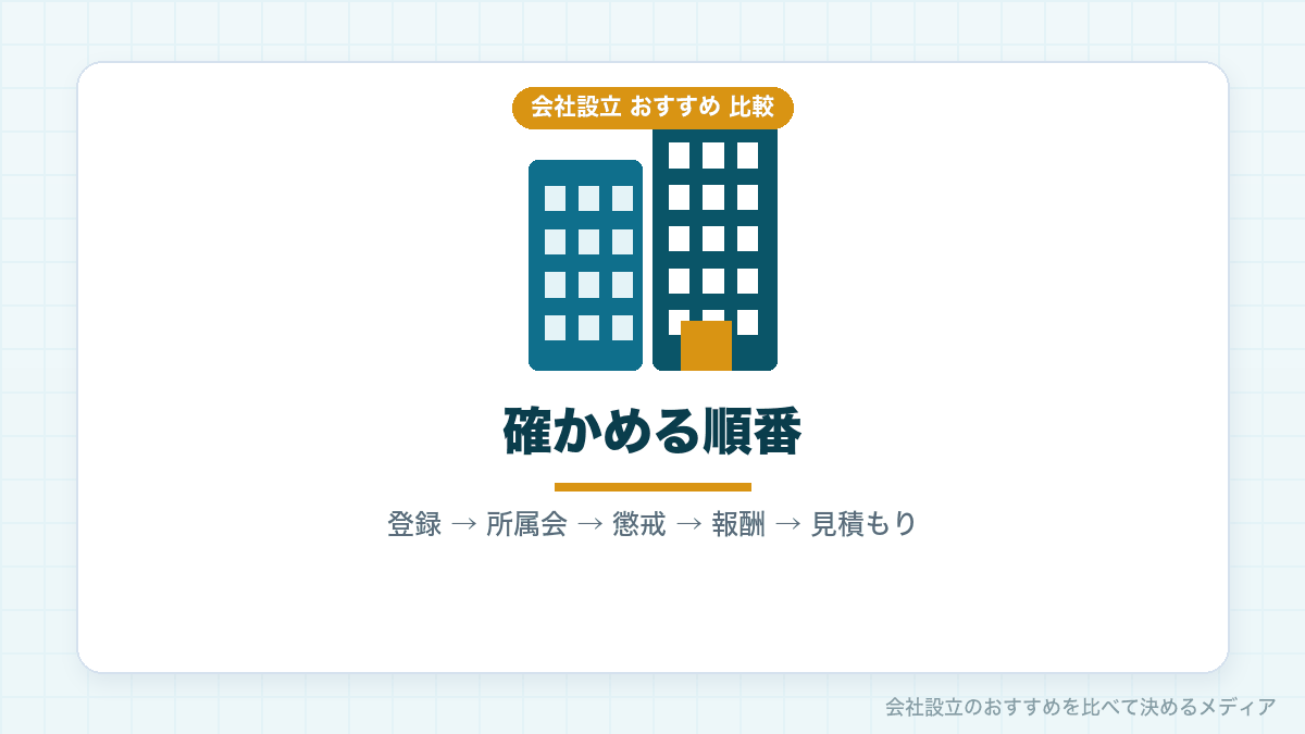 評判の良い司法書士の選び方をまとめたイラスト